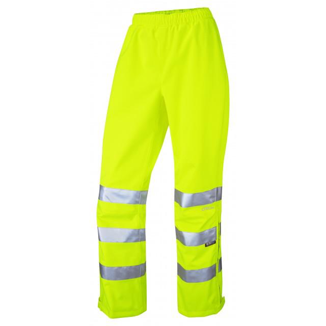 Leo Workwear LL02-Y Yellow Hi Vis Trouser Breathable 82 to 90 cm L