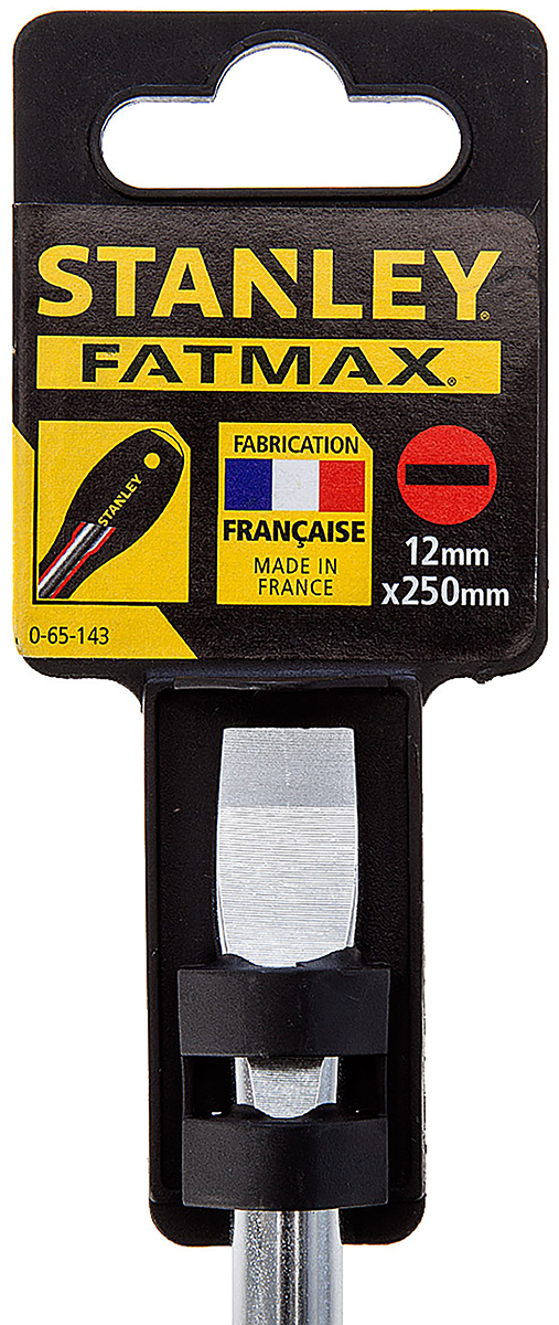 Stanley Slotted  Screwdriver, 12 mm Tip, 250 mm Blade