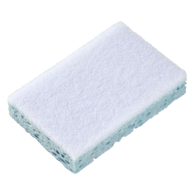 Spontex Blue, White Scourer 130mm x 84mm x 28mm, for Cleaning Use