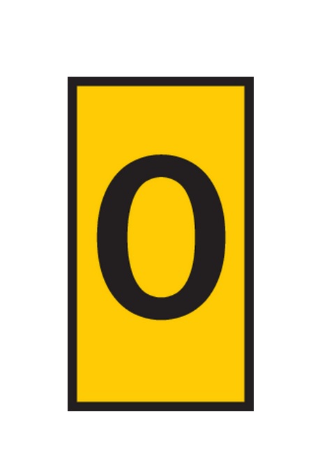 HellermannTyton WIC Snap On Clip On Cable Marker, Yellow, Pre-printed "O", 2.8 → 3.8mm Cable, for Cables and