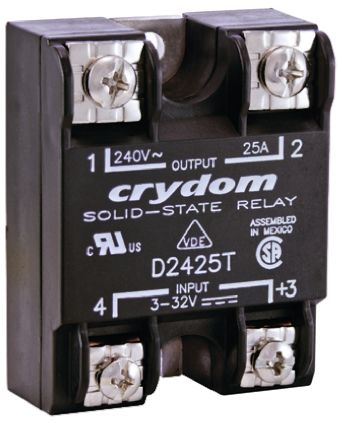 Sensata Crydom SERIES 1 Series Solid State Relay, 75 A rms Load, Surface Mount, 280 V rms Load, 32 V Control