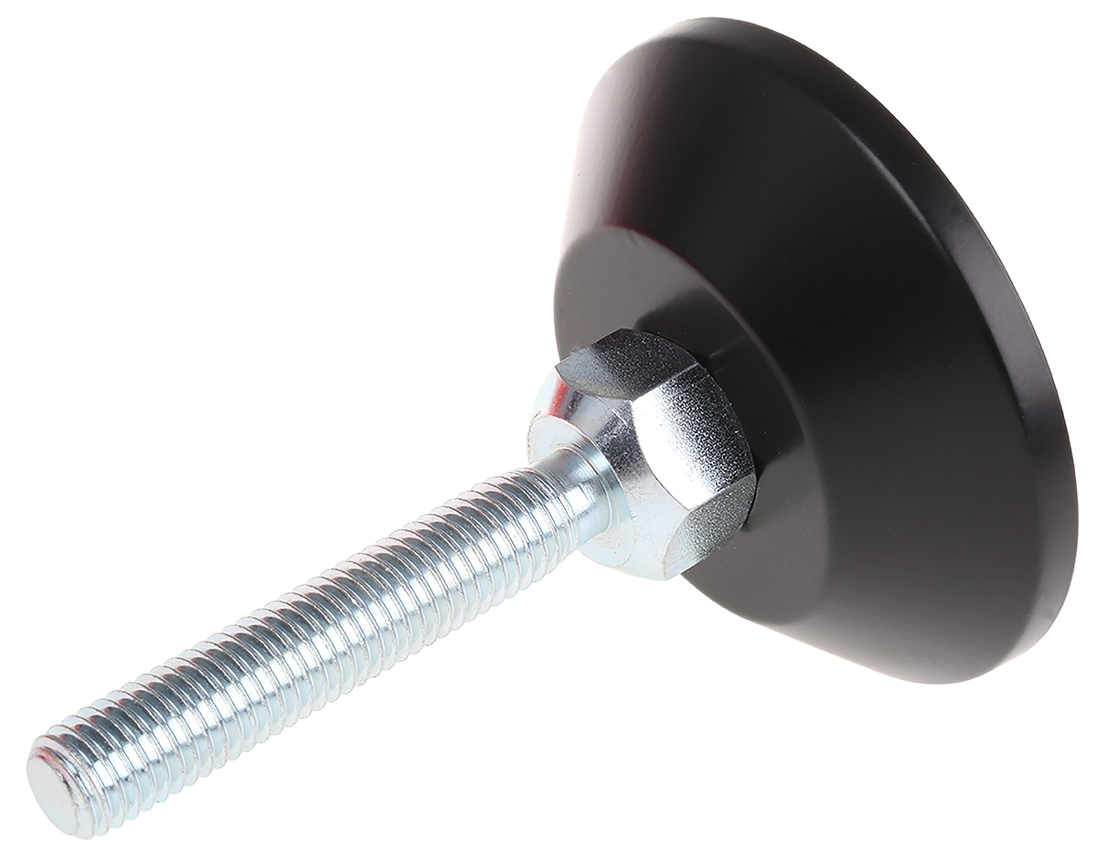RS PRO M12 Thread Pivot Foot, 12mm 8mm Groove