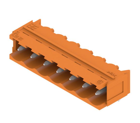 Weidmuller, 5.08mm Pitch, SL, 7 Way, Right Angle, Pluggable Terminal Block, Header, Through Hole, Solder Termination,