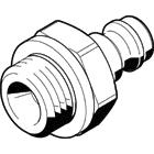 Festo Brass Male Pneumatic Quick Connect Coupling, G 1/8 Female Threaded