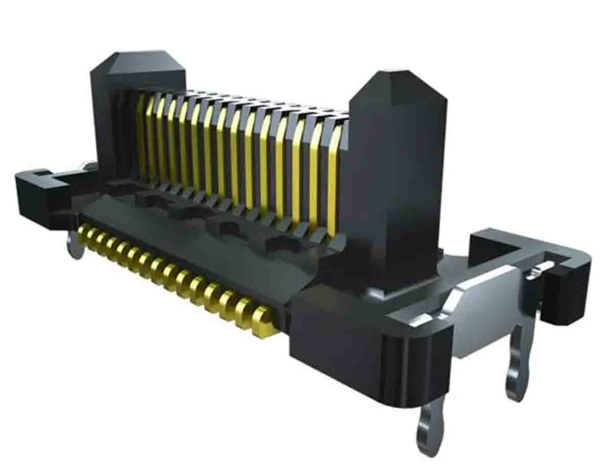 Samtec FT5 Series PCB Header, 30 Contact(s), 0.5 mm Pitch, 2 Row, Shrouded