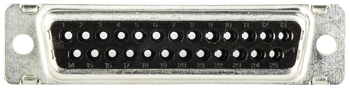TE Connectivity Amplimite HDP-20 25 Way Cable Mount D-sub Connector Socket