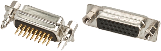 HARTING D-Sub High Density 26 Way Through Hole D-sub Connector Socket, 2.29mm Pitch, with 4-40 UNC Female Screwlocks,