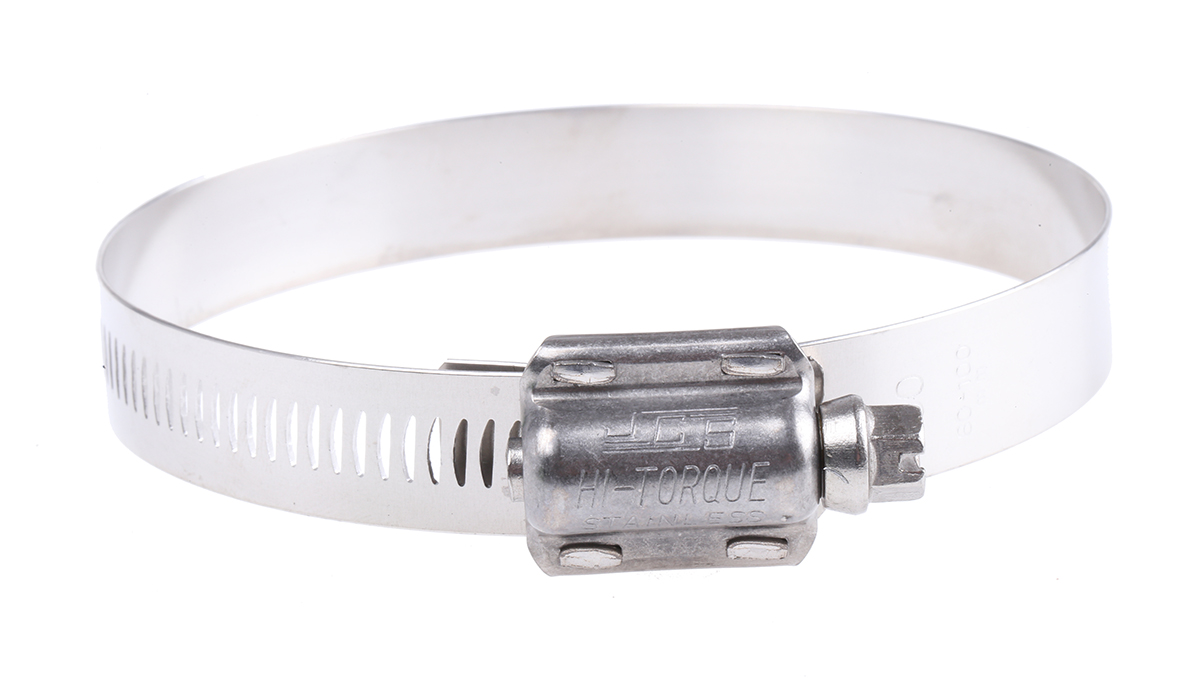 HI-TORQUE Stainless Steel Slotted Hex Worm Drive, 16mm Band Width, 80 → 100mm ID