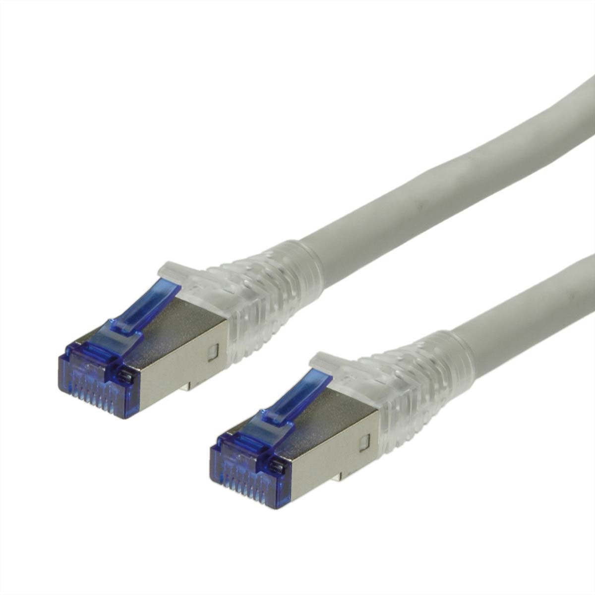 Roline, 90m Cat6a, Grey RJ45 to Male RJ45 Male, S/FTP Shielded, Terminated LSZH Sheath