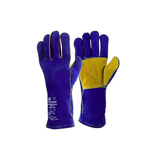 GUYARD SOUDEUR BLEU Blue Fleece Fleece (Lining) Glove, Size 10