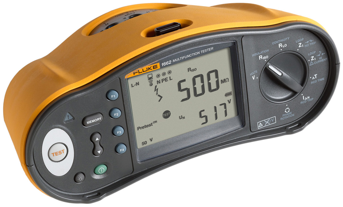 Fluke 1662 Multifunction Tester, 100V RS Calibration
