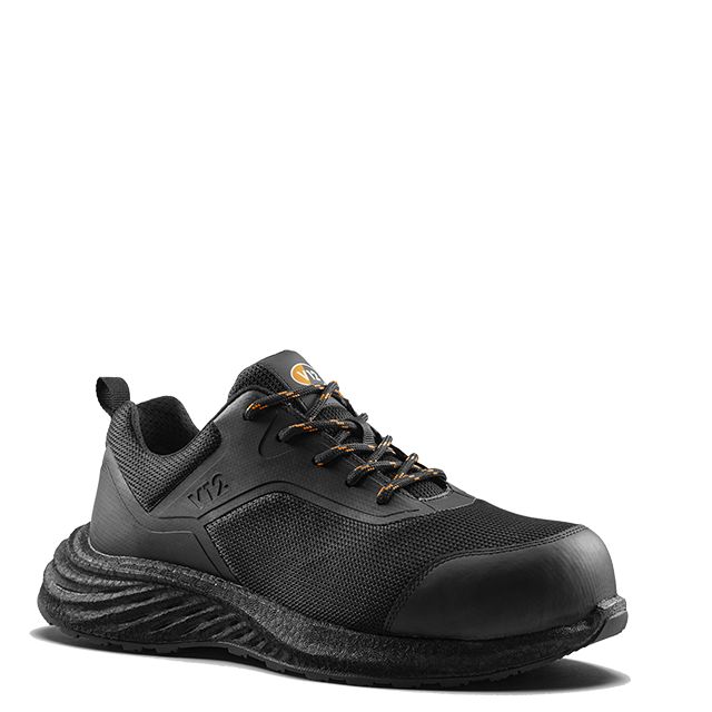 V12 Footwear Orbit Men's Black Fibreglass  Toe Capped Safety Trainers, UK 3, EU 36