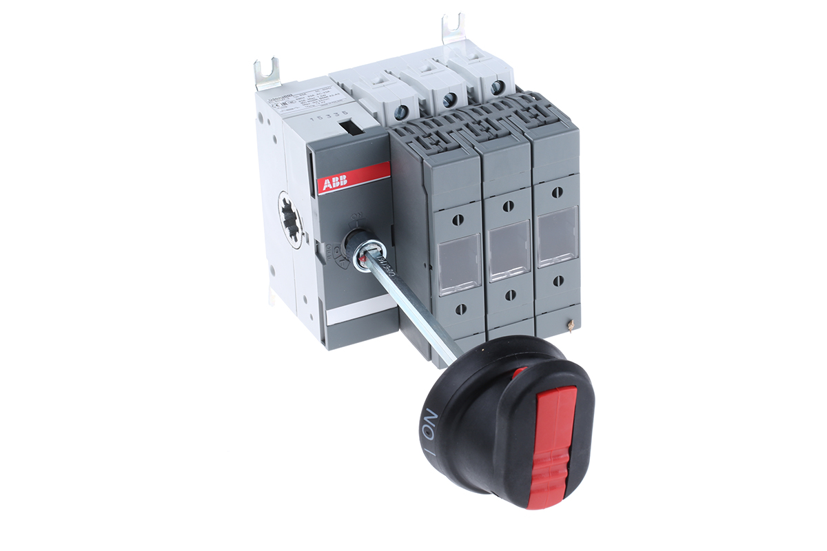 ABB Fuse Switch Disconnector, 3 Pole, 63A Max Current, 63A Fuse Current