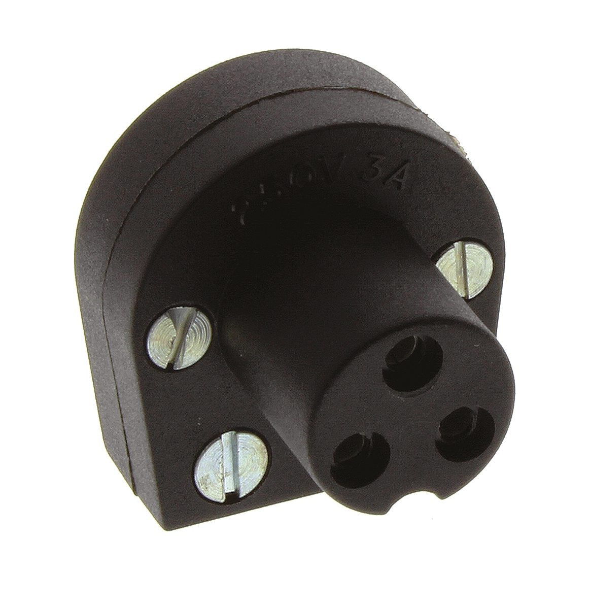 Bulgin Miniature Power Connector Panel Mount, Solder Termination, 3A, 250 V ac