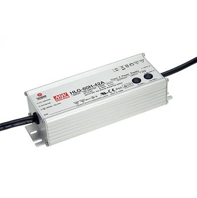 MEAN WELL LED Driver, 20V Output, 60W Output, 3A Output, Constant Current / Constant Voltage Dimmable