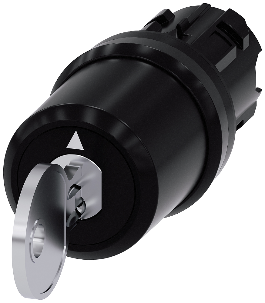 Siemens SIRIUS ACT 3SU10 3-position Key Switch Head, Momentary, 22mm Cutout