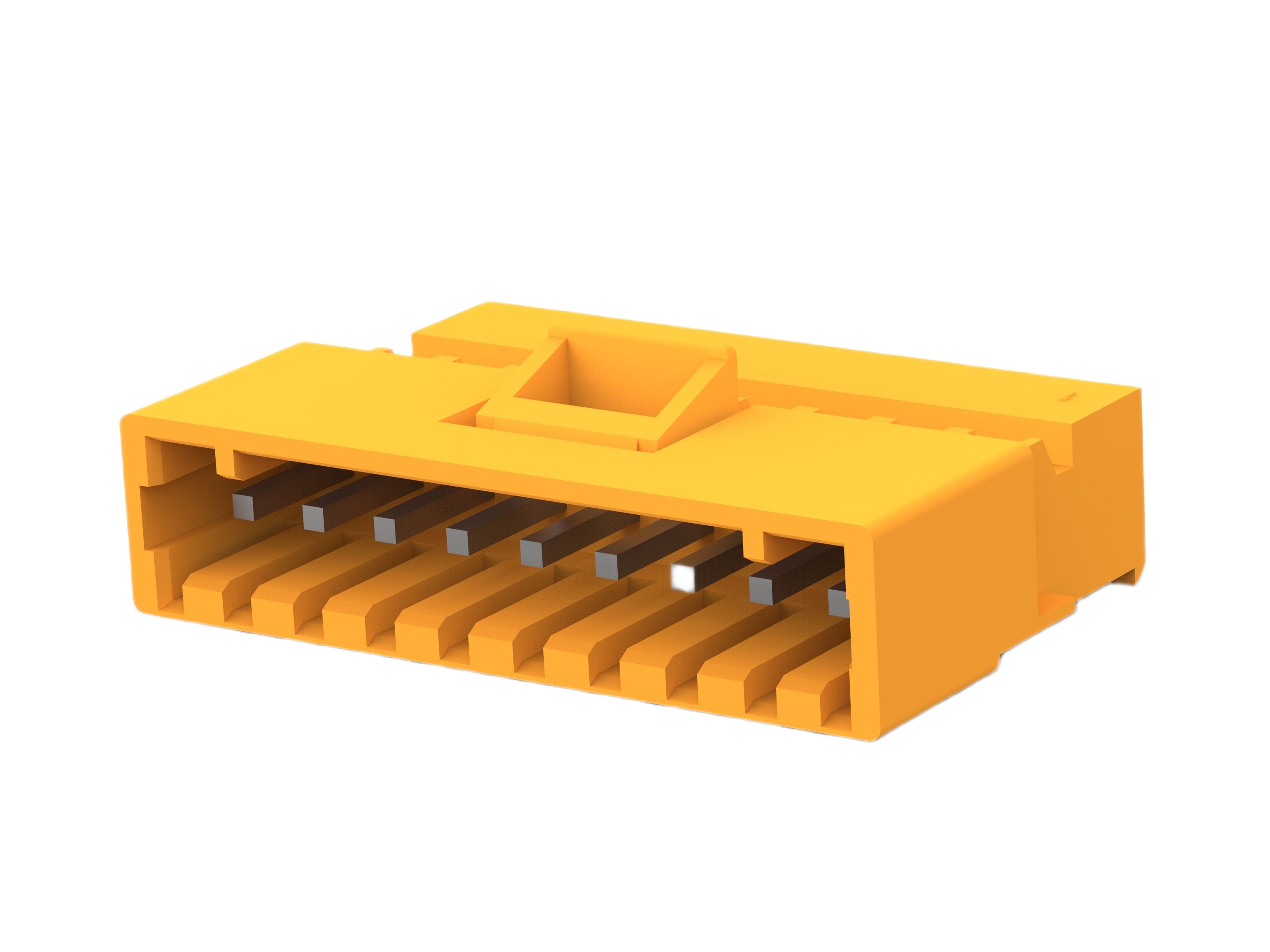 TE Connectivity MTA-156 Series Vertical Cable Housing Plug, 9 Contact(s), 3.96 mm Pitch, 1 Row