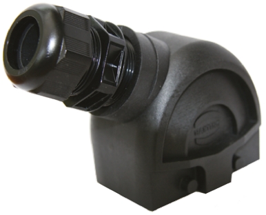 HARTING Han-Eco Heavy Duty Power Connector Hood, M32 Thread, Side Entry