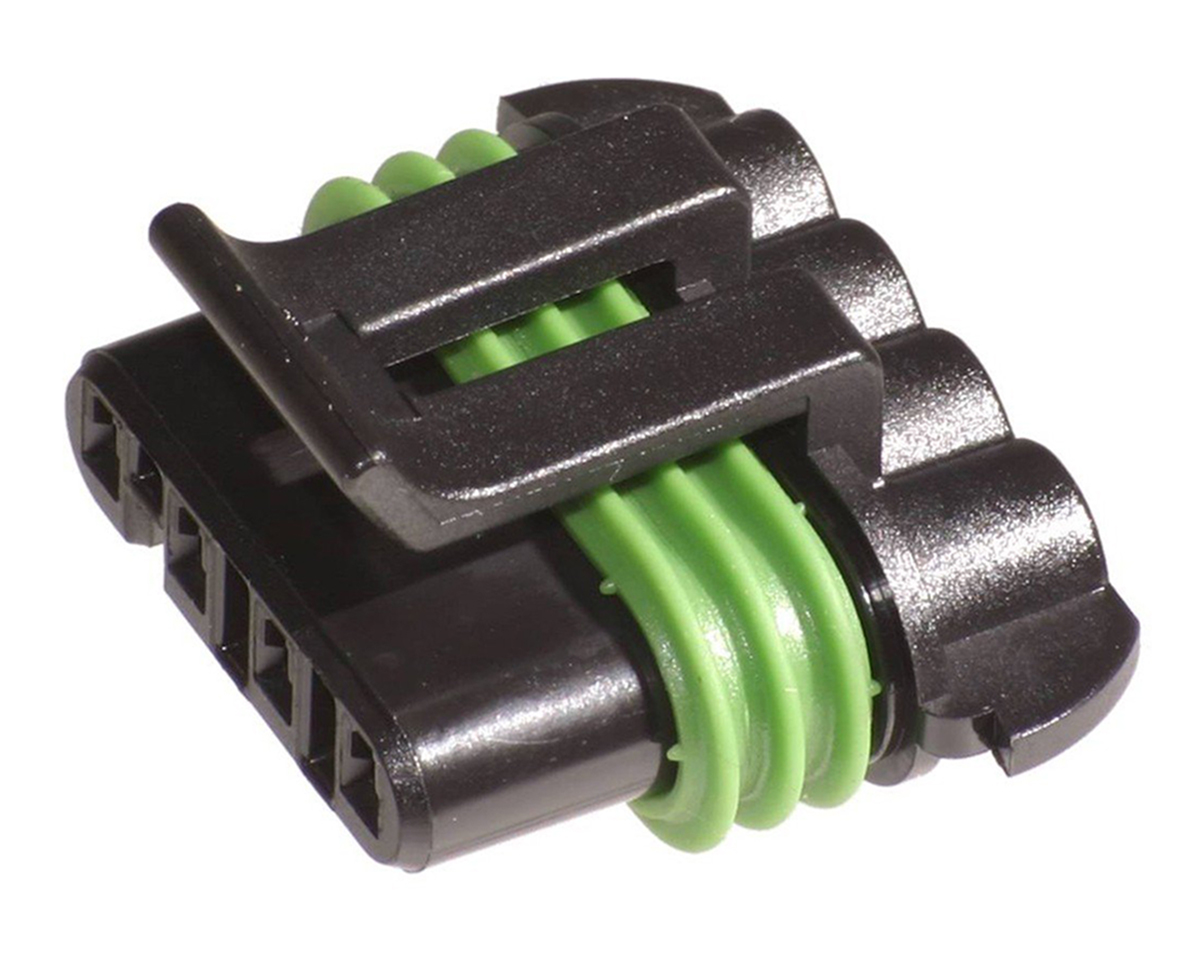 Delphi, Metri-Pack 150 Automotive Connector Socket Black Cable Mount 4 Way, Crimp Termination 15337220
