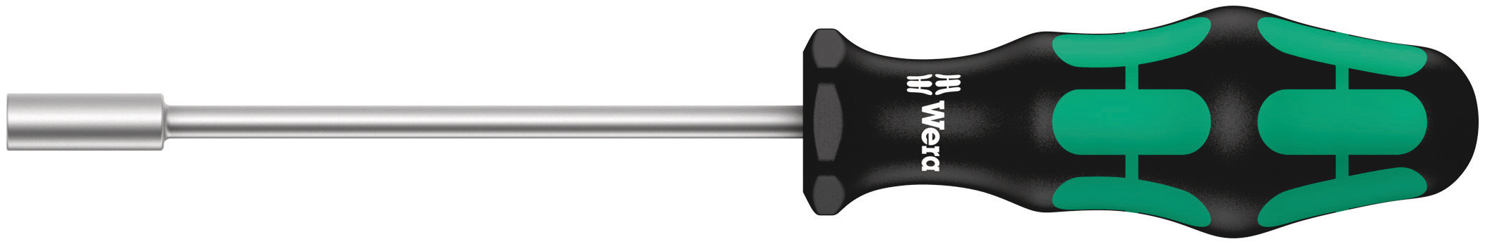 Wera Hexagon Nut Driver, 6 mm Tip, 125 mm Blade, 223 mm Overall