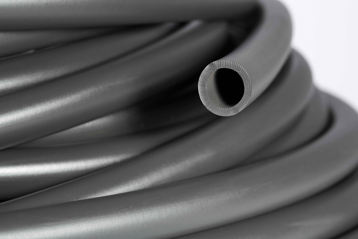 Saint Gobain Versilon™ Iso-Versinic FKM, Flexible Tube, 2mm ID, 4mm OD, Black, 50m