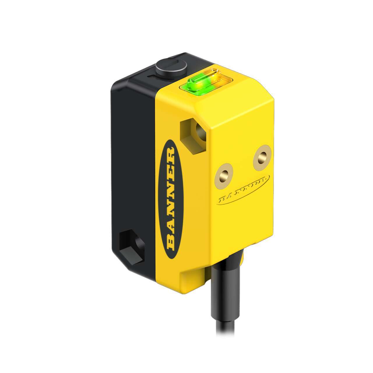 Banner Diffuse Photoelectric Sensor, Block Sensor, 1 mm → 100 mm Detection Range