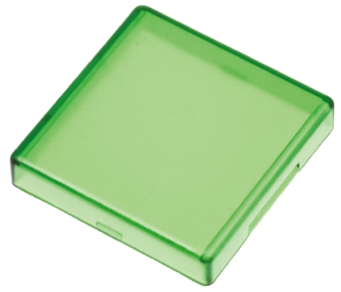 Panel Mount Indicator Lens Square Style, Green, 29mm Long