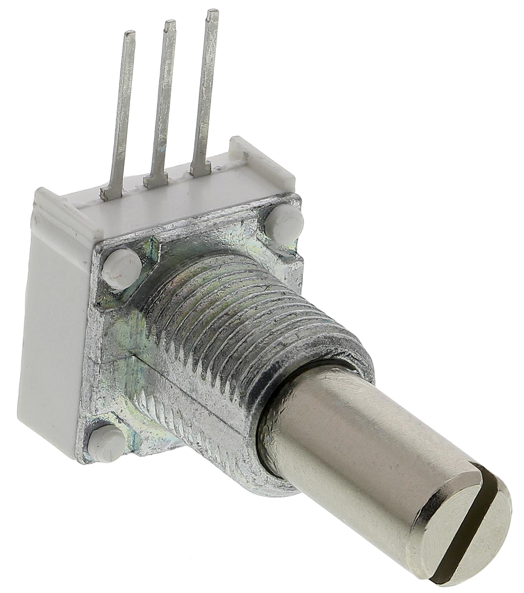 Vishay 149 500kΩ Rotary Potentiometer 1-Gang, Panel Mount (Through Hole), 14910F0GJSX10504KA