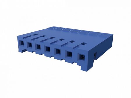 Amphenol Communications Solutions Crimp Connector Housing, 2.54mm Pitch, 7 Way, 1 Row