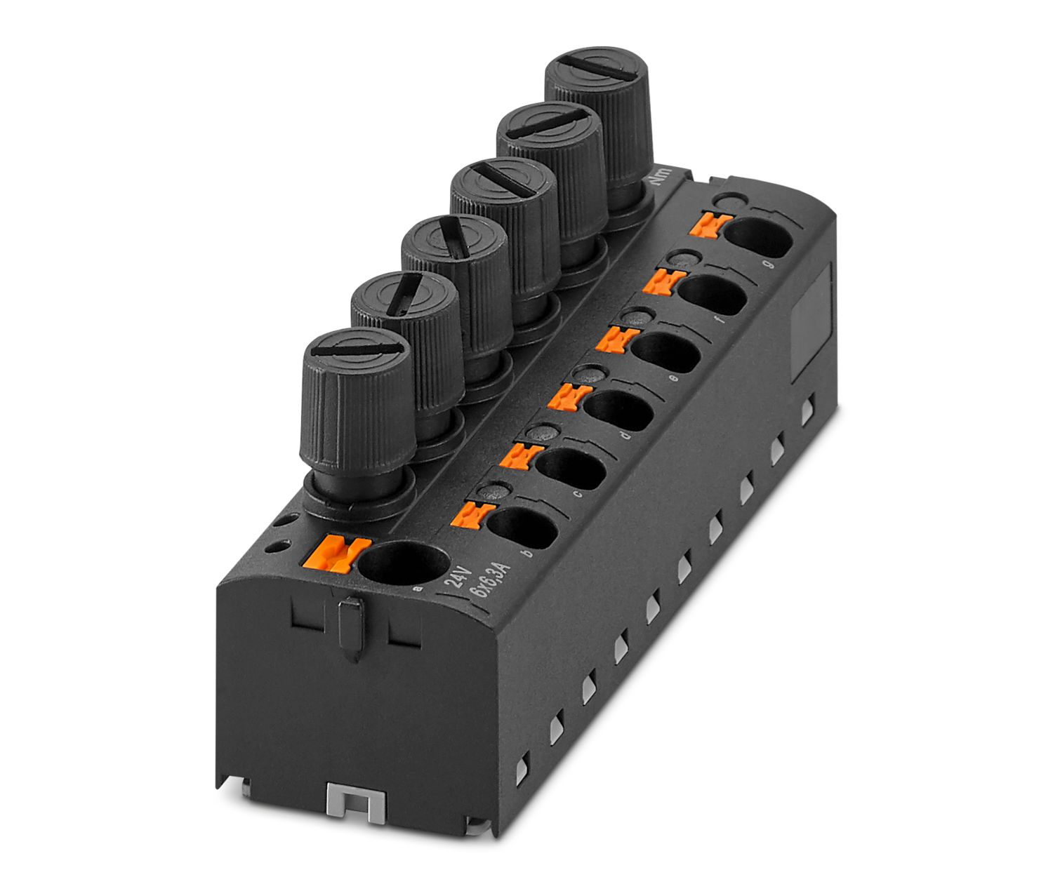 Phoenix Contact Distribution Block, 4 → 16mm², Black