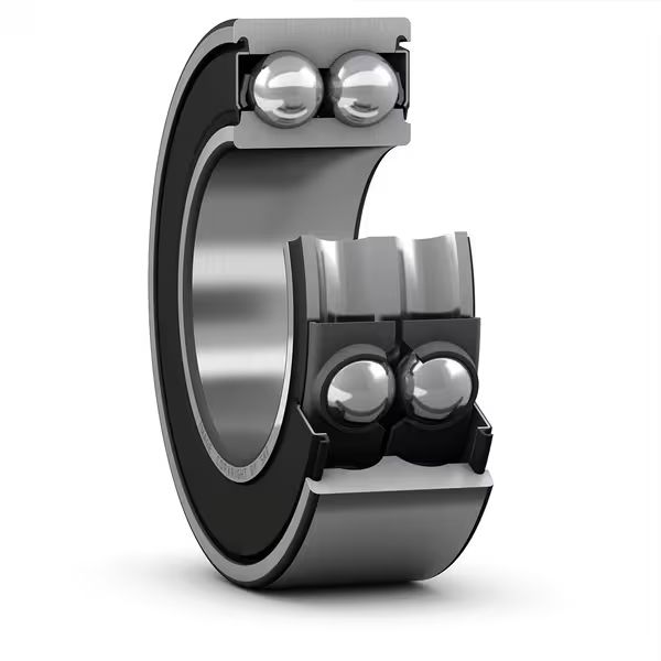 SKF 3206 A-2RS1/MT33 2 Row Ball Bearing - 30 mm ID, 62 mm OD 23.8 mm Race Width