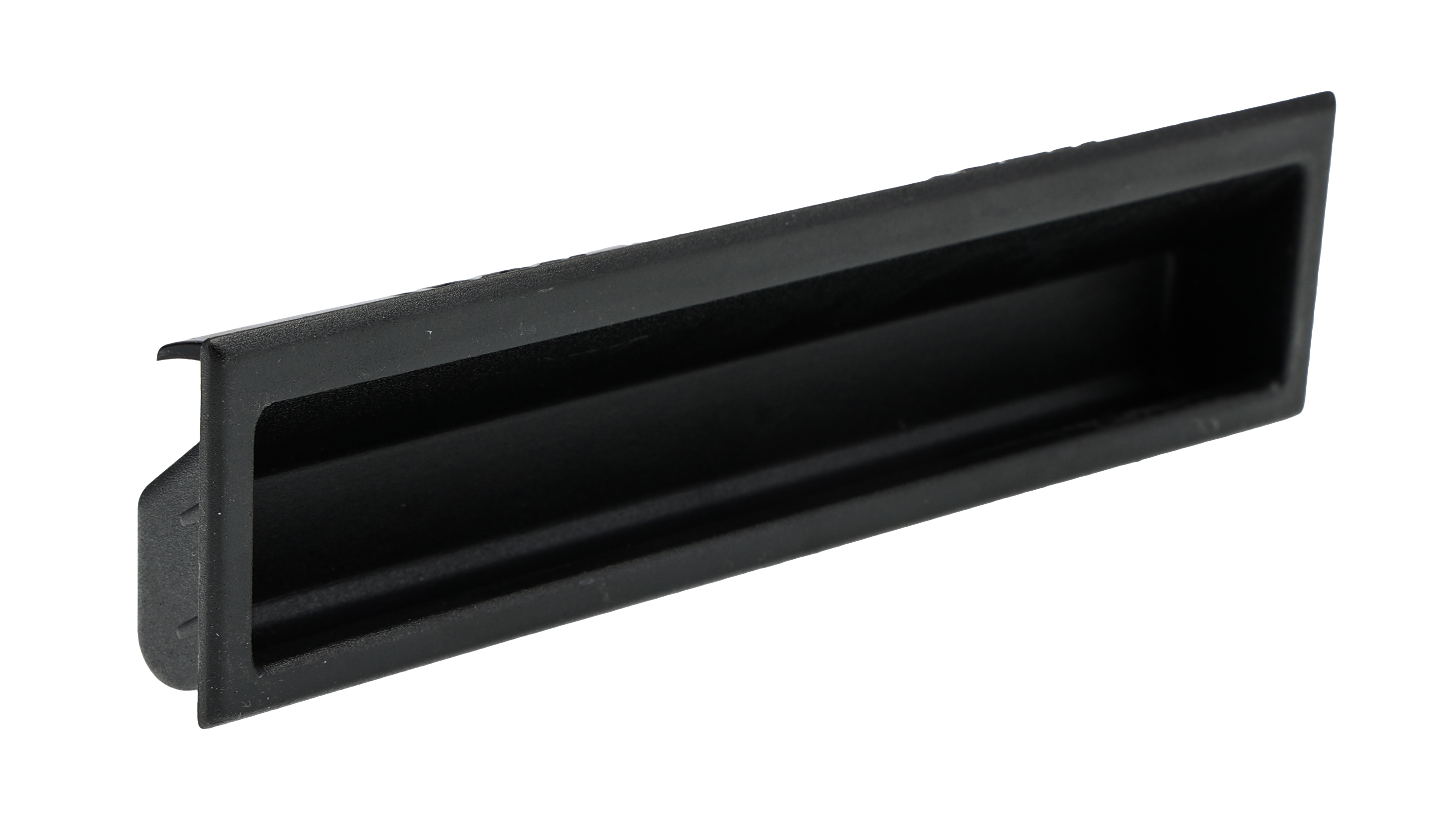 RS PRO Painted Black Black Polyamide Handle 19 mm Height, 36.5mm Width, 131.3mm Length