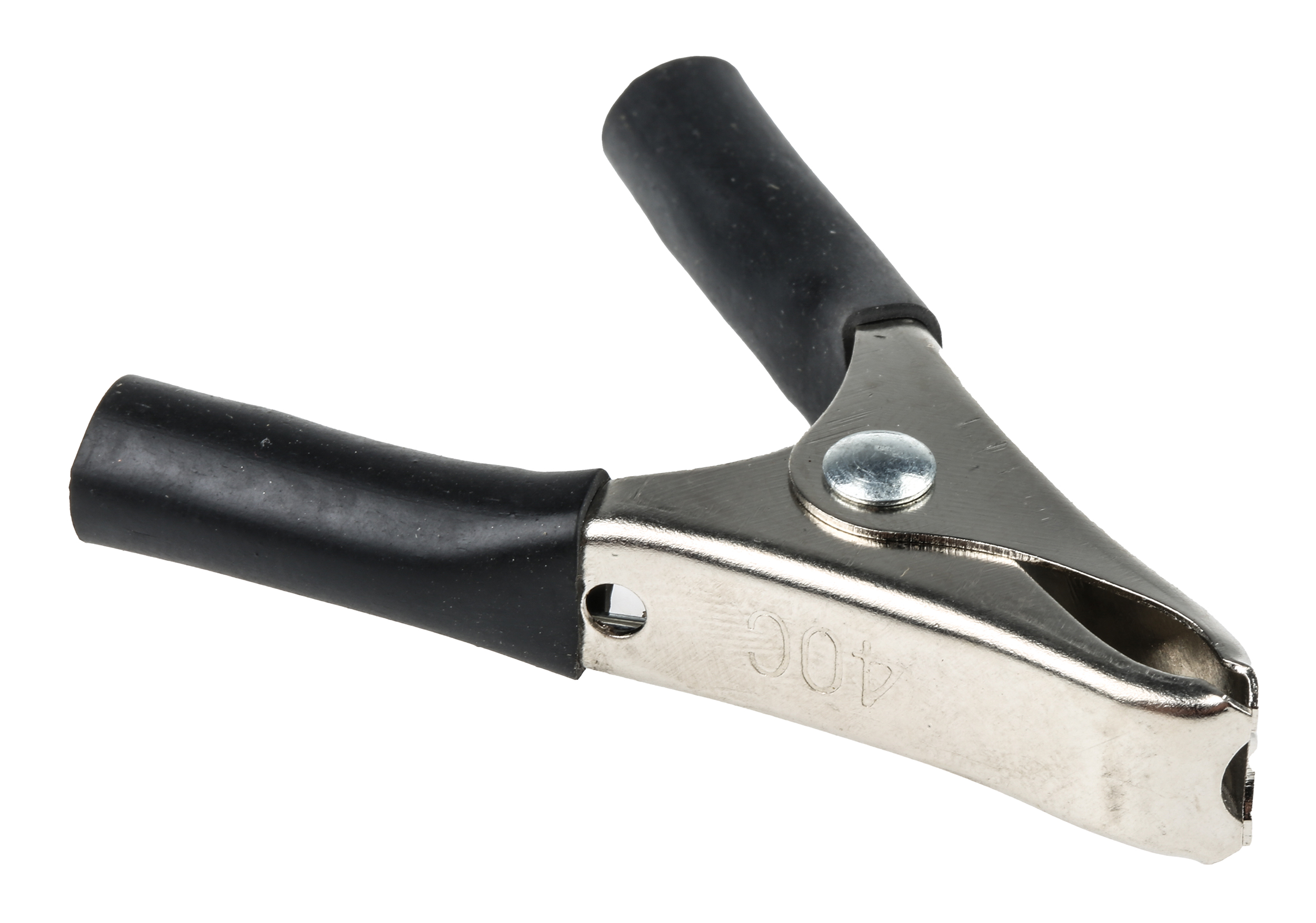 Mueller Electric Crocodile Clip, Copper Contact, 20A, Black
