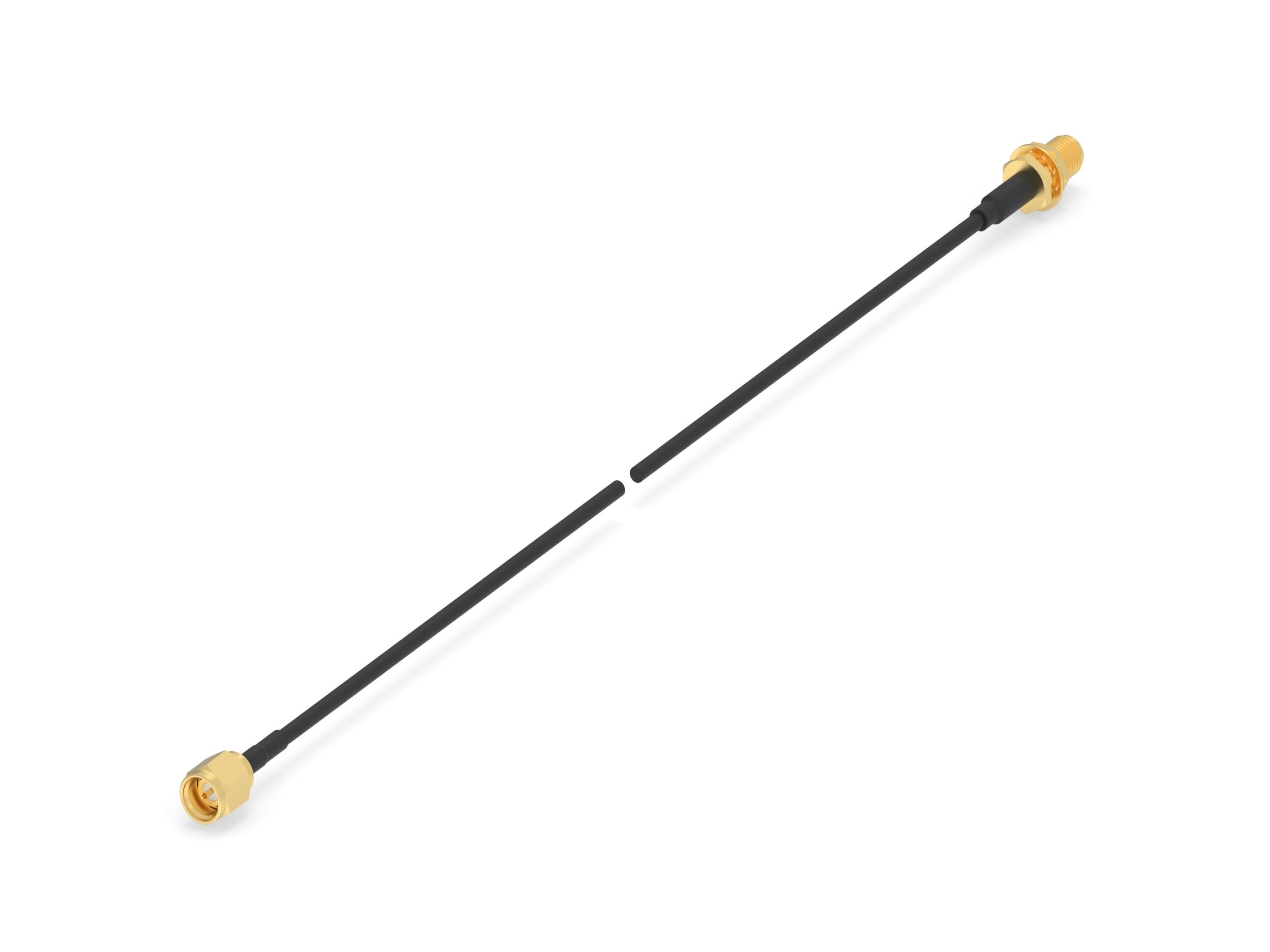 TE Connectivity 2480656 Series Male SMA to Female SMA, 304.8 mm 50 Ω
