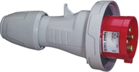 Legrand, P17 Tempra Pro IP66, IP67 Red Cable Mount 3P + E Industrial Power Plug, Rated At 32A, 415 V