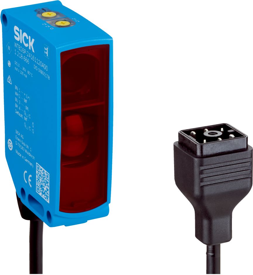 SICK Background Suppression Photoelectric Sensor, Rectangular Sensor, 1600 mm Detection Range