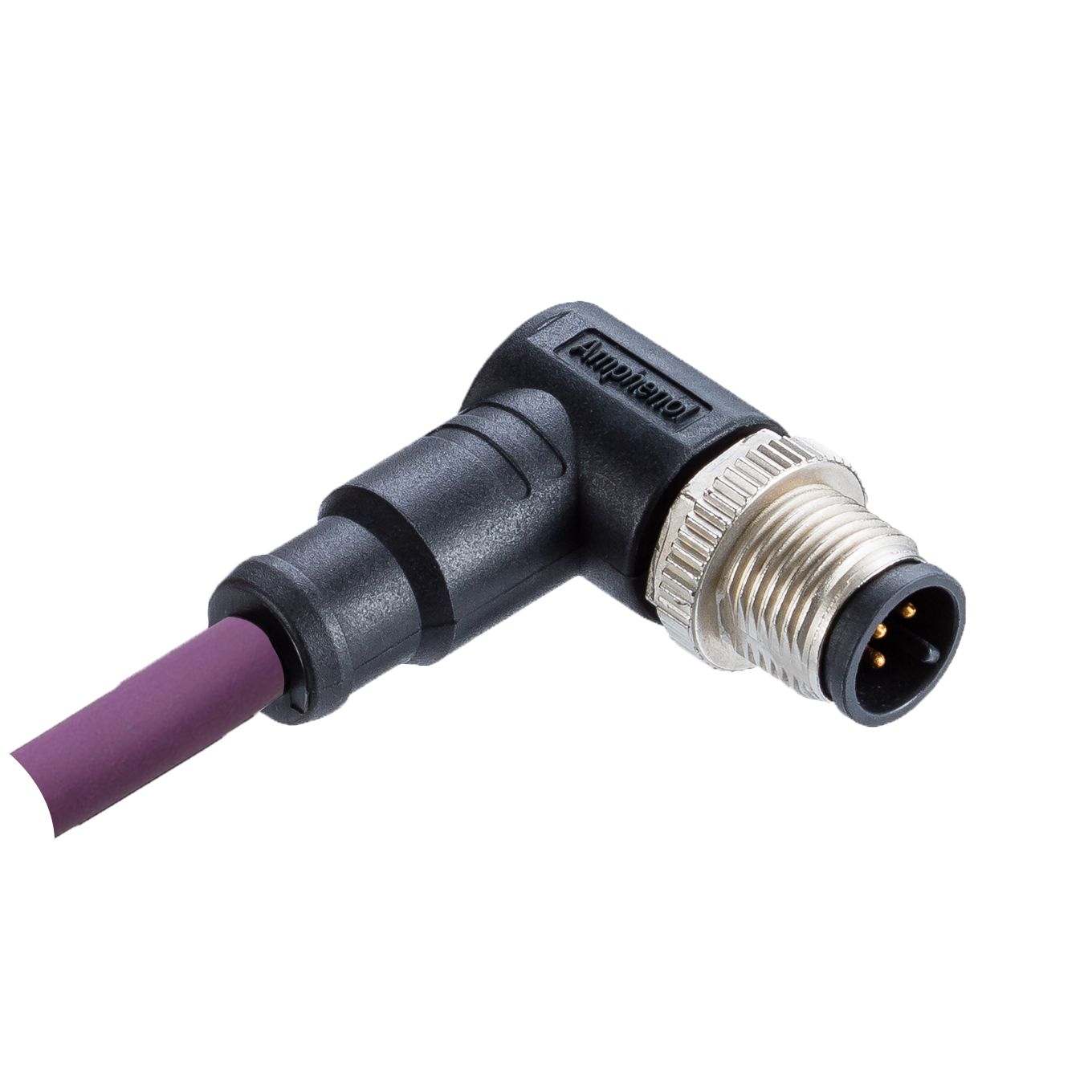 Amphenol Industrial Male 5 way M12 to Wire Lead Connector Cable, 2 m