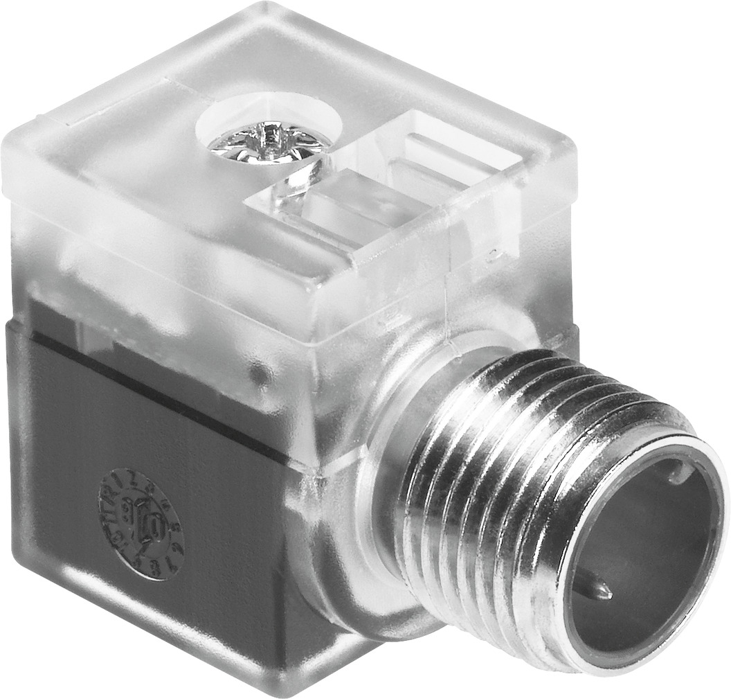 Festo MSSD-EB 2P DIN 43650 C, Female (Gender A), Male (Gender B) Solenoid Valve Connector, 12 → 24 V ac/dc