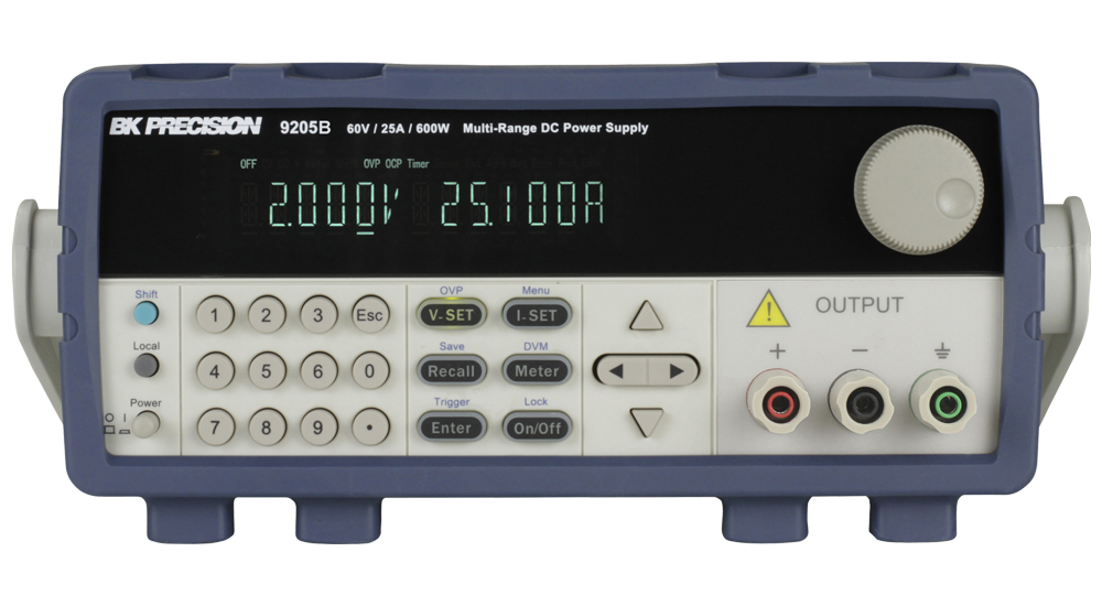 BK Precision 9205B Series Bench Power Supply, 0 → 60V, 25A, 1-Output, 600W