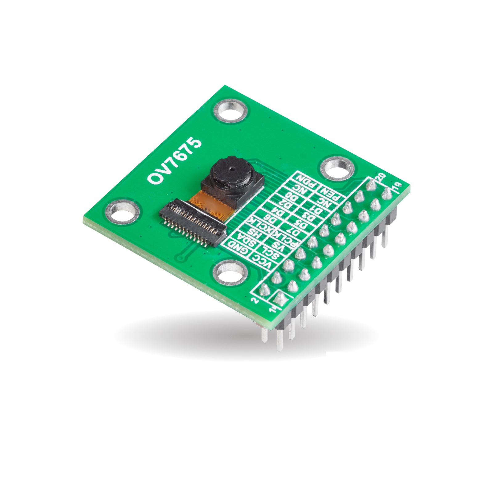 Arducam 0.3MP 20-pin DVP Camera, Arduino Compatible Board