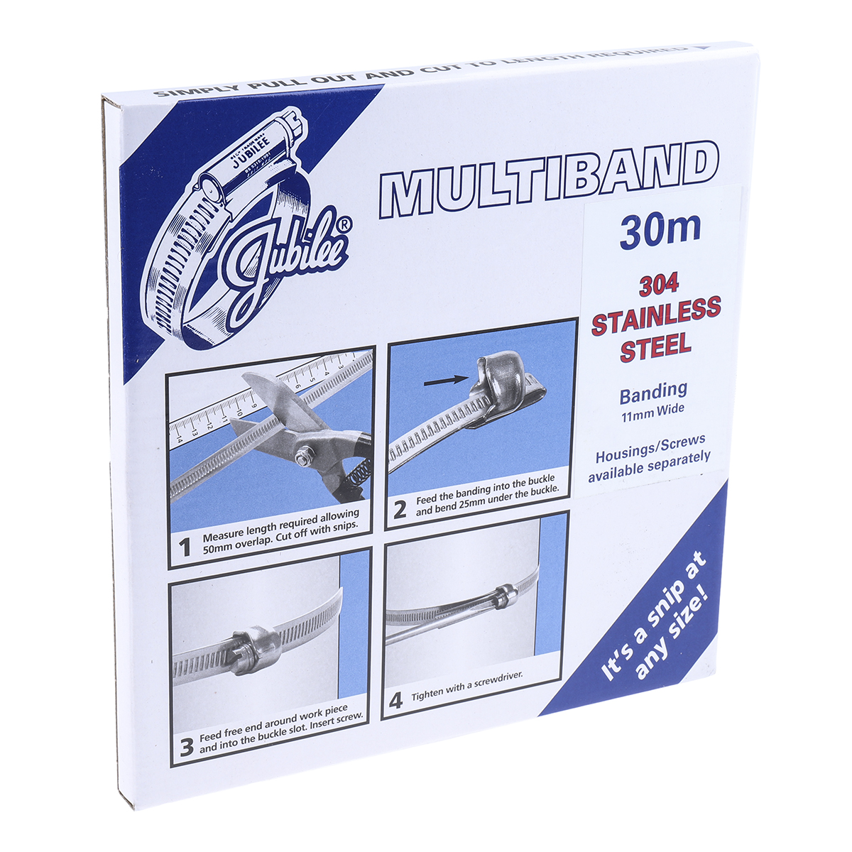 Jubilee 1 Piece Stainless Steel Banding Banding Kit