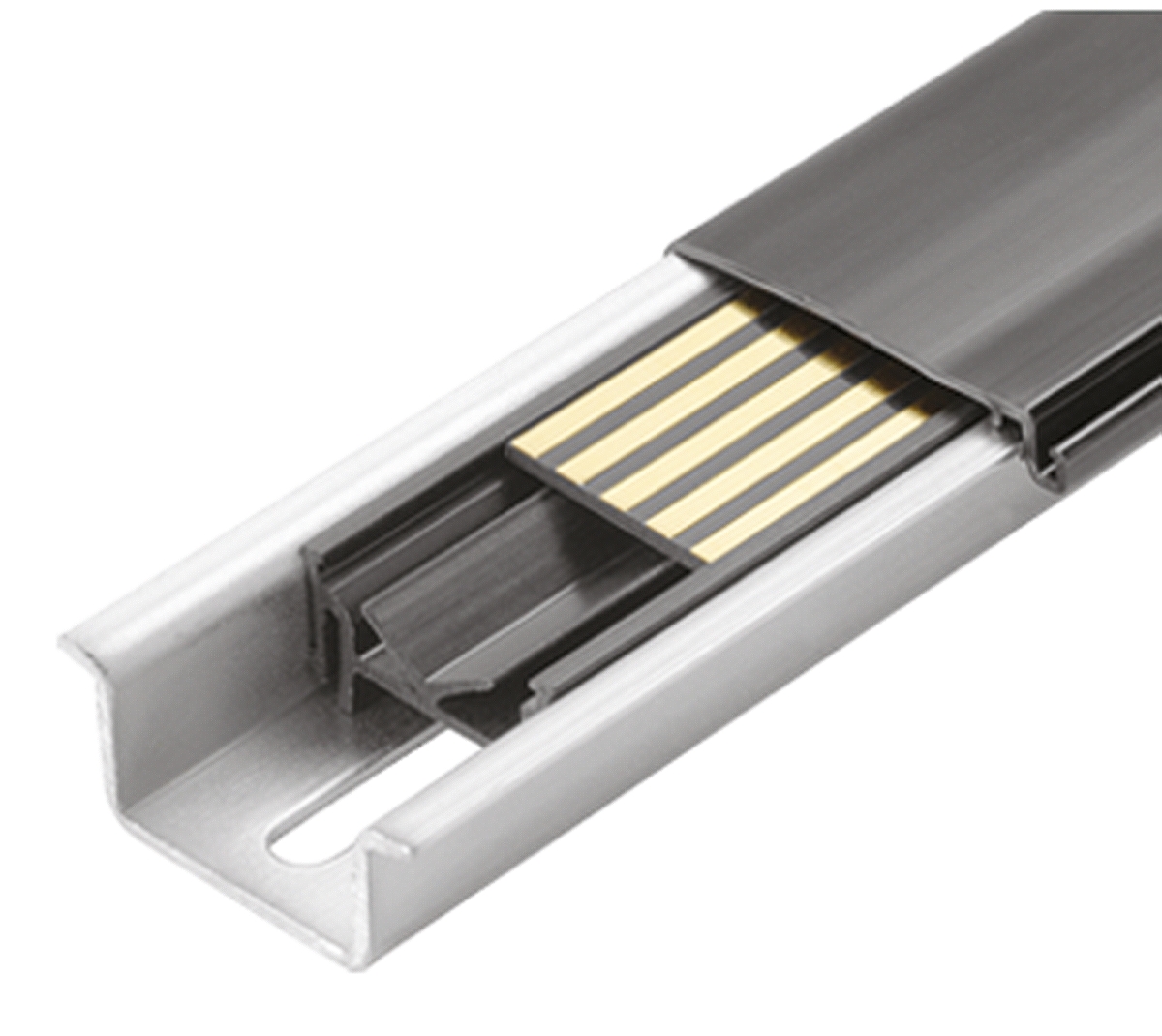 PR Electronics Steel Perforated DIN Rail, Top Hat Compatible, 1m x 35mm x 15mm