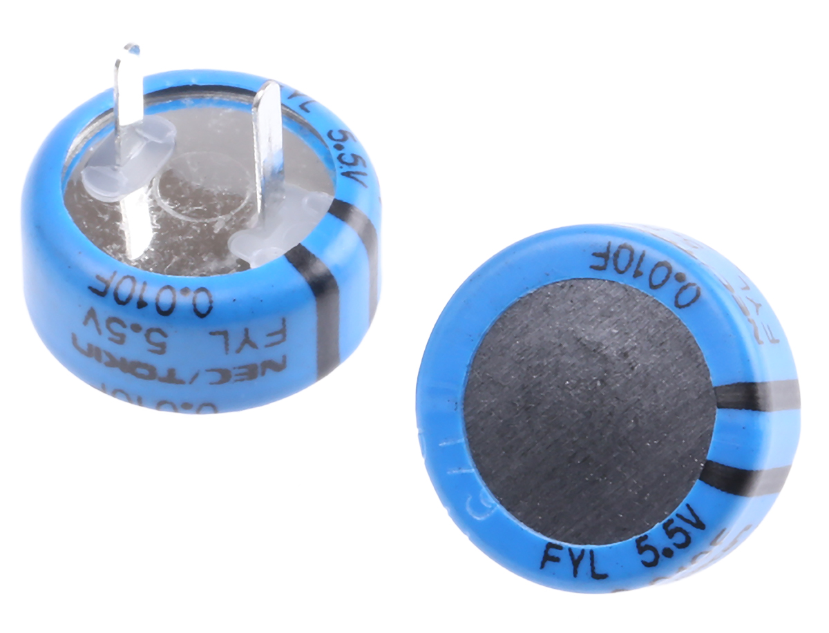 KEMET 10mF Supercapacitor -20 → +80% Tolerance, Supercap FY 5.5V dc, Through Hole