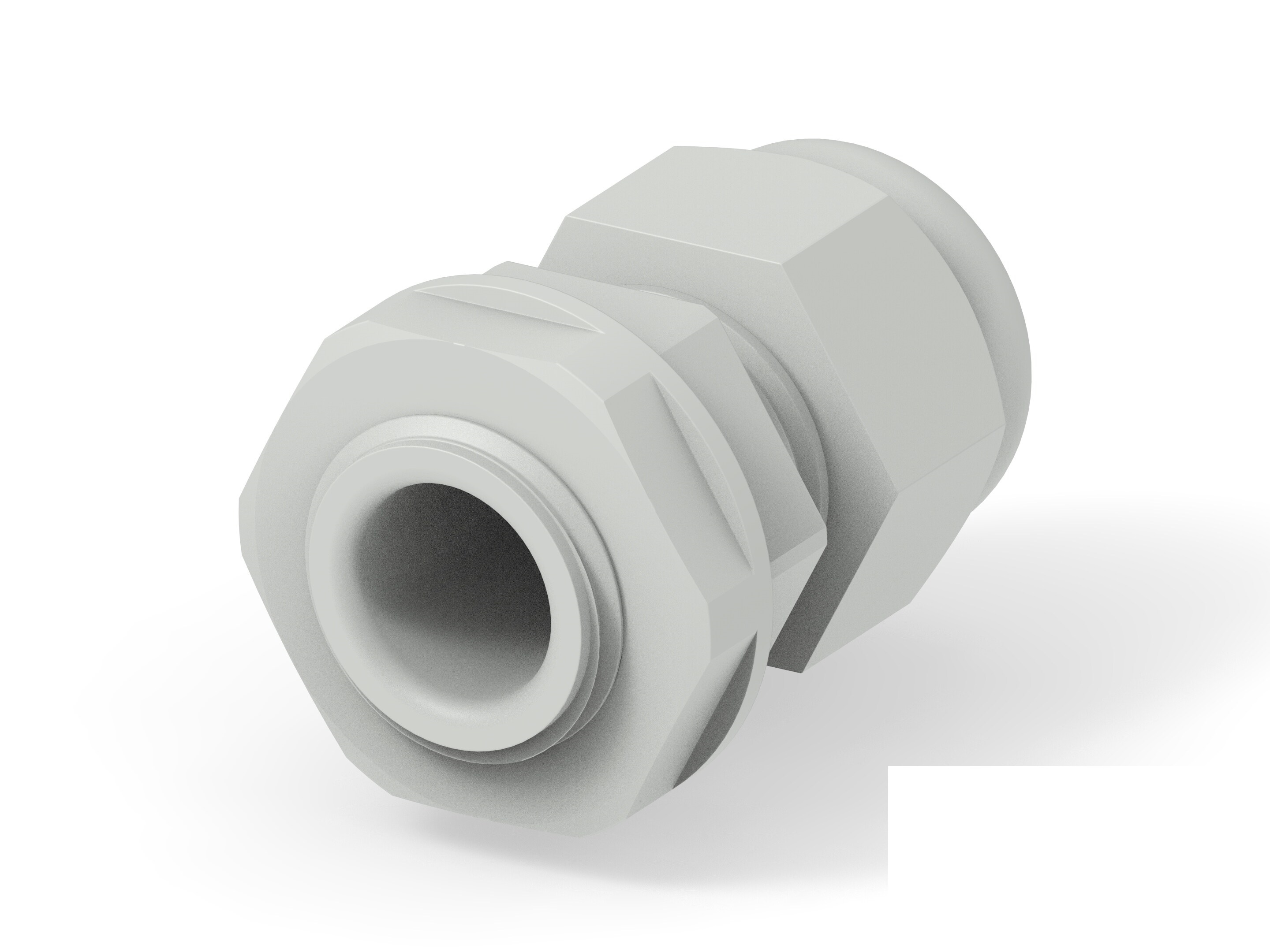 Entrelec 1SNG Series Light Grey PA 6 Cable Gland, PG9 Thread, 4mm min., 8mm max., IP66, IP68