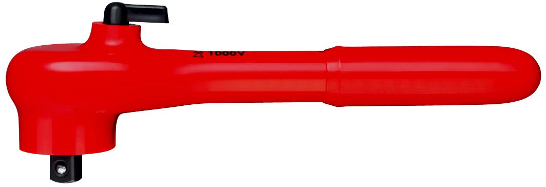 Knipex 3/8 in Square Ratchet with Reversible Ratchet Handle, 190 mm Overall