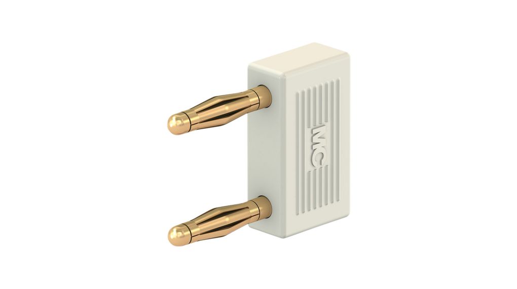 Staubli White, Plug Test Connector Adapter With CuZn contacts and Gold Plated - Socket Size: 2mm