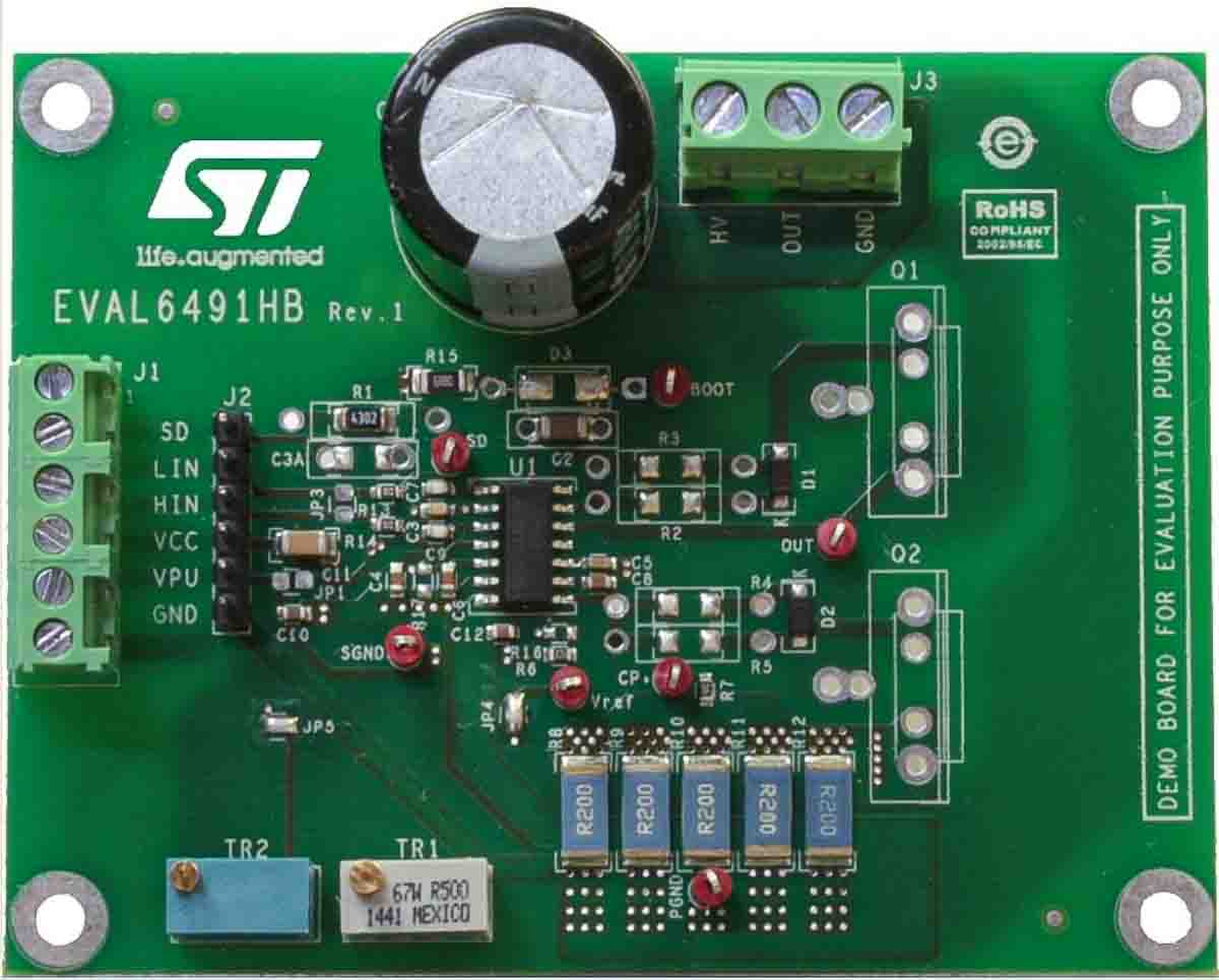 STMicroelectronics Demonstration Board Power Management for L6491 for N-Channel Power MOSFETs, IGBTs