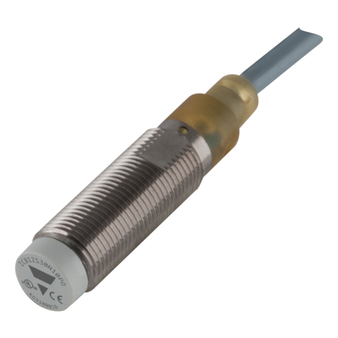 Carlo Gavazzi Inductive Threaded Barrel Proximity Sensor, M12, 10 mm Detection, PNP NO, 10 → 36 V dc