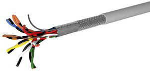 AXINDUS MP22E Series Data Cable, 5 Pairs, 10 Cores, 0.22 mm², Screened, 24 AWG, 100m, Screened Shield