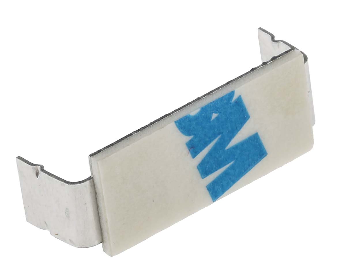 RS PRO Natural Aluminium Clip with foldable legs, 10mm Max. Bundle